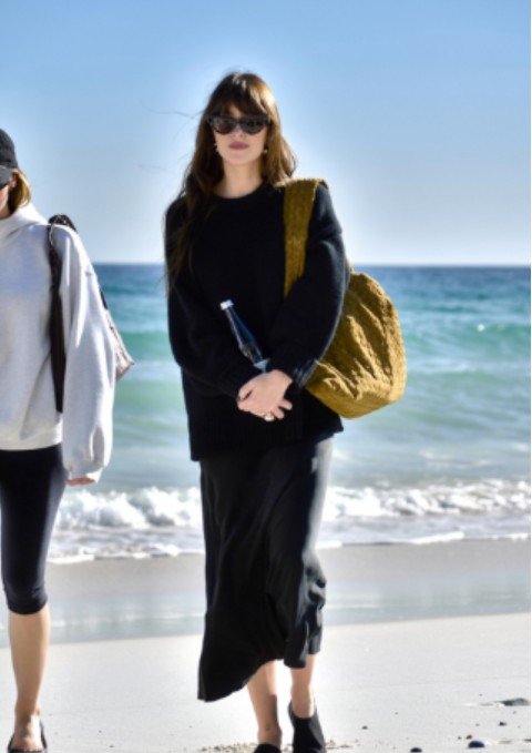 Dakota Johnson’s Slip Dress Combo