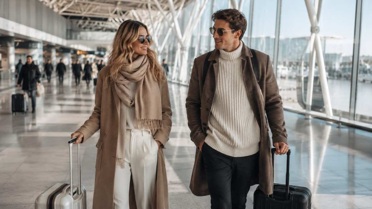 Celebrity-Inspired Airport Outfit Ideas Winter Looks