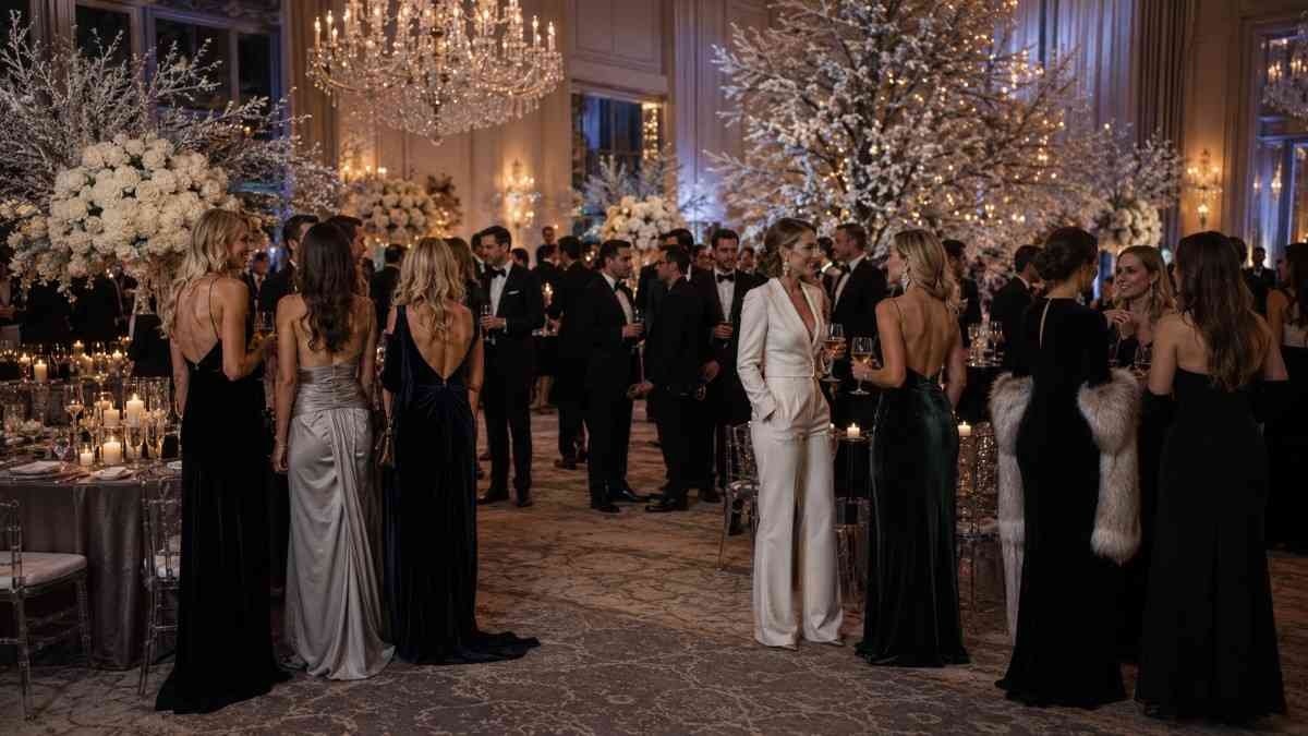 Black-Tie Winter Wedding Looks
