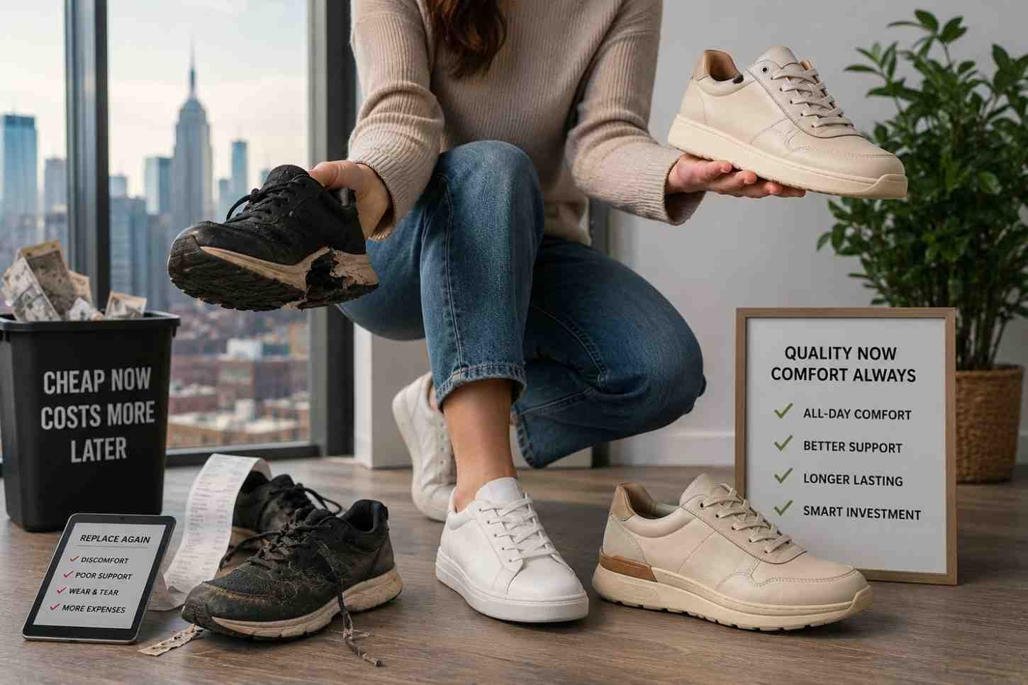 Cheap Shoes Usually Cost More In The Long Run