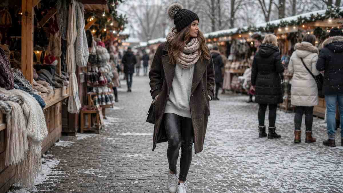 Leggings And Oversized Layers