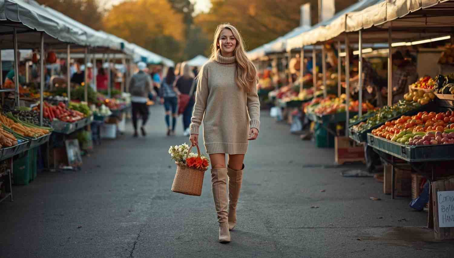 Midi Skirts and Sweater Dresses Keep Them Looking Current