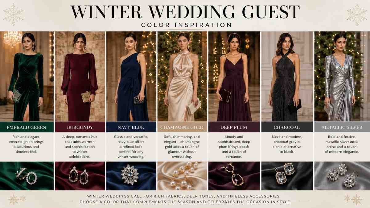 Trending Colors For Winter Wedding Guests